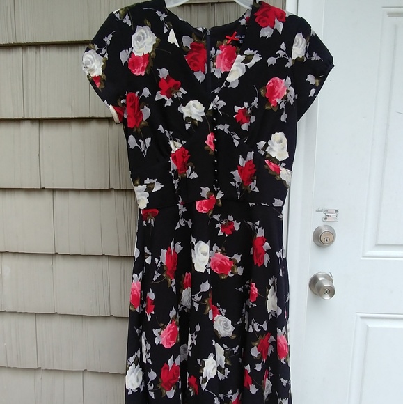 Hell Bunny Floral Print Dress - Picture 2 of 6